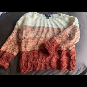 F21 knitted sweater stripes